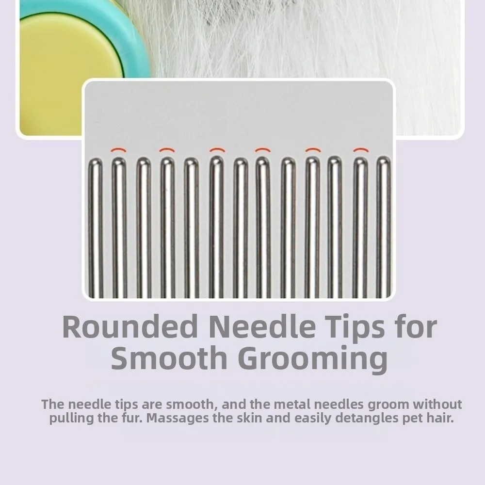 

Foldable Cat Flea Comb Dense Tooth Face Comb Pet Hair Remover Double Sided Multi-functional Dog Grooming Brush Hair Cleaning