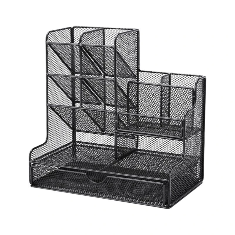

Metal Pen Organisers Desk Pen Cup Space Saving Office Desk Organisers