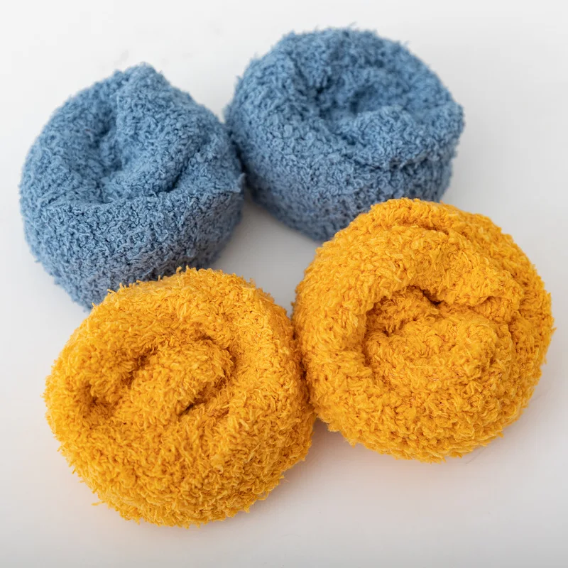 Women's plush socks are comfortable, soft and warm socks, and the winter socks are thickened by 5 pairs.