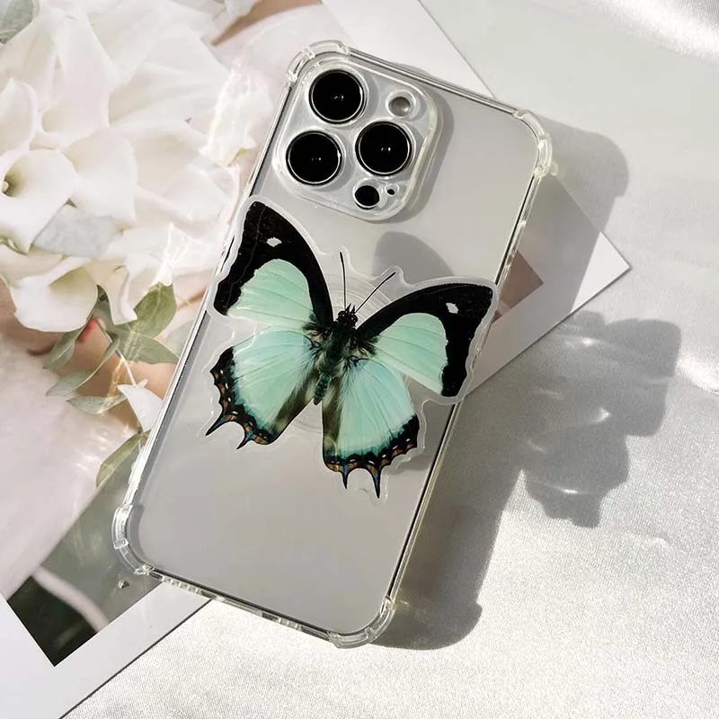 Acrylic Butterfly Phone Stand Socket Holder Grip Trendy mobile phone accessories Applicable ForApple Huawei Xiaomi Samsung