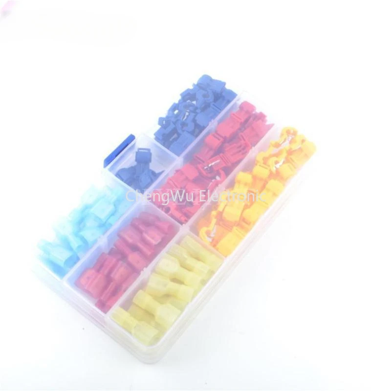 

45pcs Quick Splice Terminal T Type Wire Convenient Connector Casing for Terminals Crimp Electrical