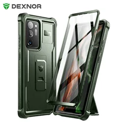 For Samsung Galaxy Note 20 Ultra 5G Case HeavyDuty Grade Protection Shockproof Bracket Holder Case WithBuilt-in Screen Protector