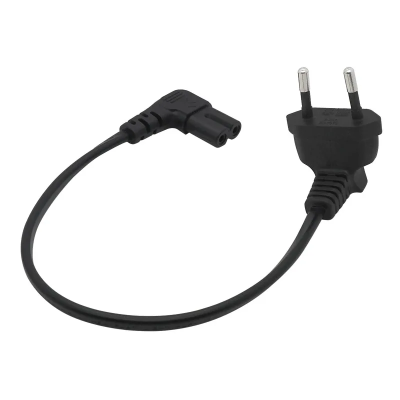 

2Pcs/5PCS 90 Degree Schuko CEE7/16 Europe 2pin Male to Right Angled IEC 320 C7 Power Supply Cord Cable