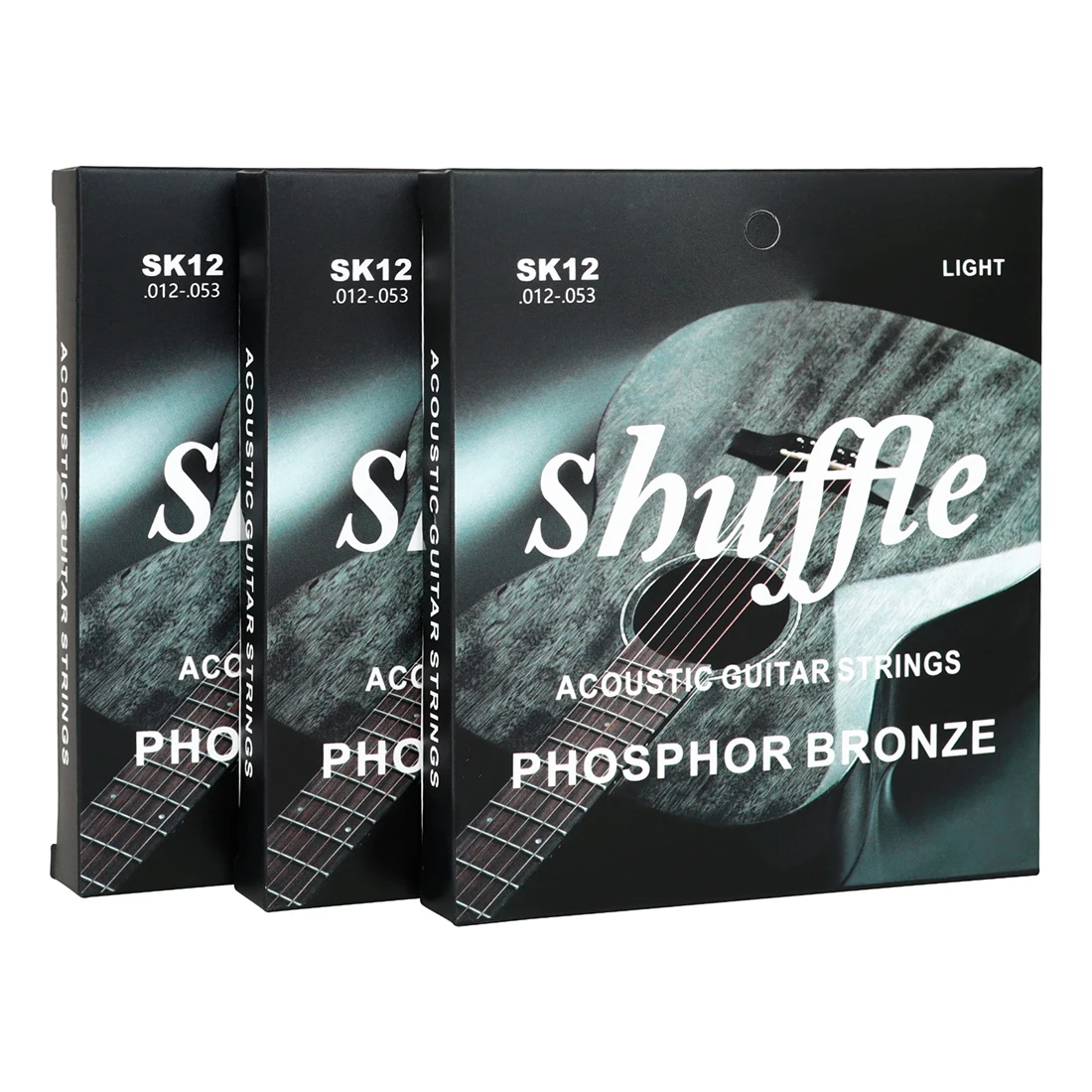 

Shuffle SK12 Acoustic Guitar Strings Hexagonal High Carbon Steel Core Phosphorus Copper Wound Guitarra String Guitar Accessories