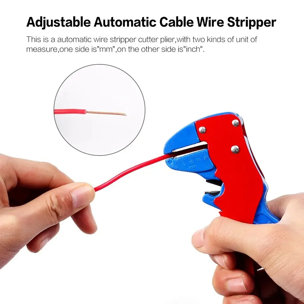 0.09-5.0mm Stripping Pliers Adjustable Automatic Cable Wire Stripper With Cutter Duckbill Bend Nose Bolt Clippers Tools