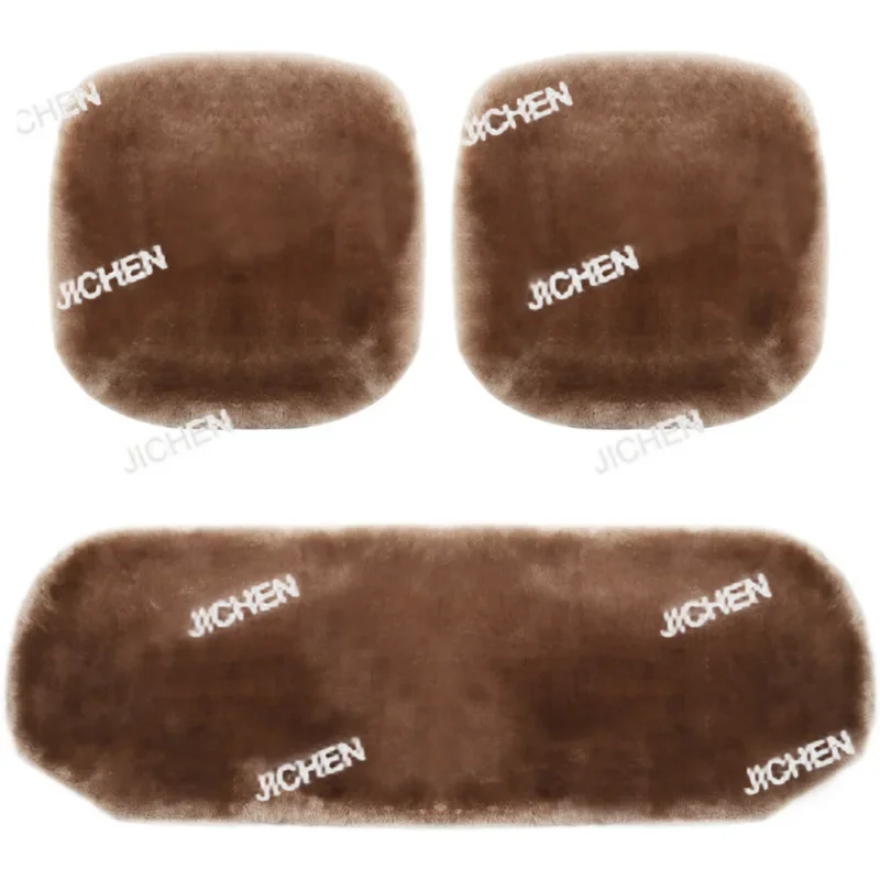 

High Quality Winter Cashmere Car Small Three-piece Seat Cushion Seat Pure Wool Short Products Seat Cushion Small Square Cushion