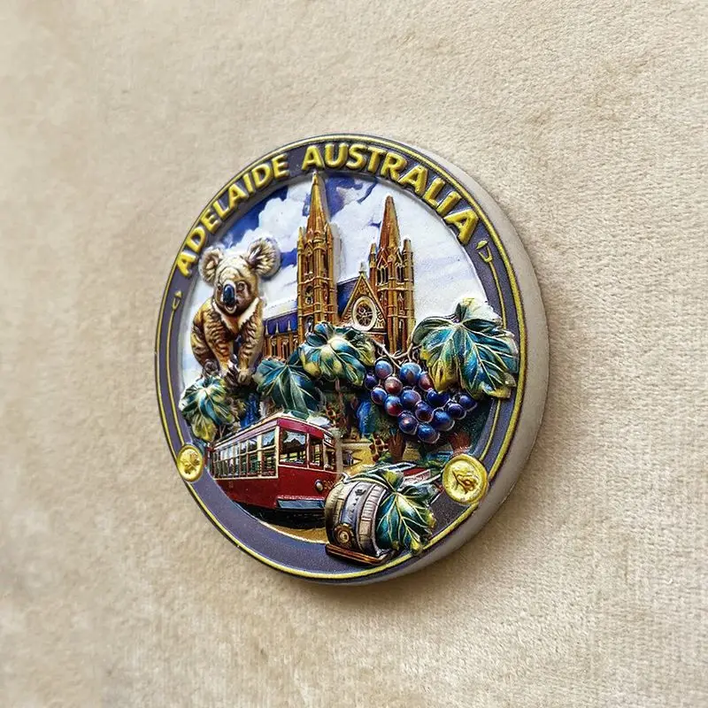 Australia Adelaide Koala Cultural and Creative Home Decoration Building3dPainted Refrigerator Magnet Travel Souvenir