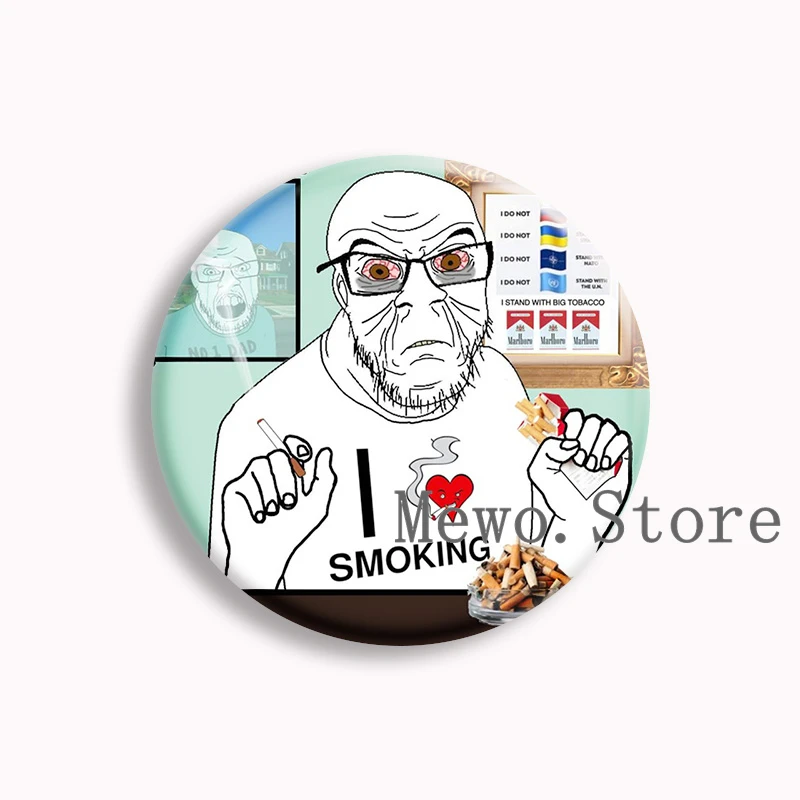 cigarette wojak Pinterest Wojak Doomer cigarette" Art Print