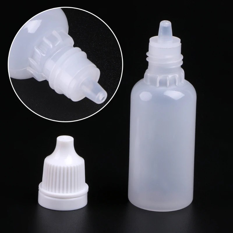 15ml Plastic Empty Dropper Bottles Portable Eye Drops Containers with Screw Clear Squeezable Eye Dropper Drop Shipping