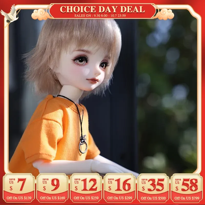 

Noisy BJD Doll 1/6 With Mumu Boy Body Yellow T-shirt Resin Art Toys Surprise Gift for Children Gift ShugaFairy