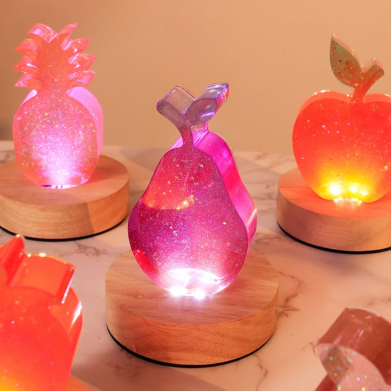 Fruit Shape Candle Molds Apple Pear Strawberry Shaped Silicone Mold Resin Plaster Candle Soap Molds Wax Making Home Decoration