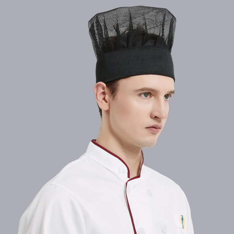 レストランホテルベーカリー帽子キャップ防塵シェフハット再利用可能なキッチンケータリング調理ケータリングサービスワークキャップ