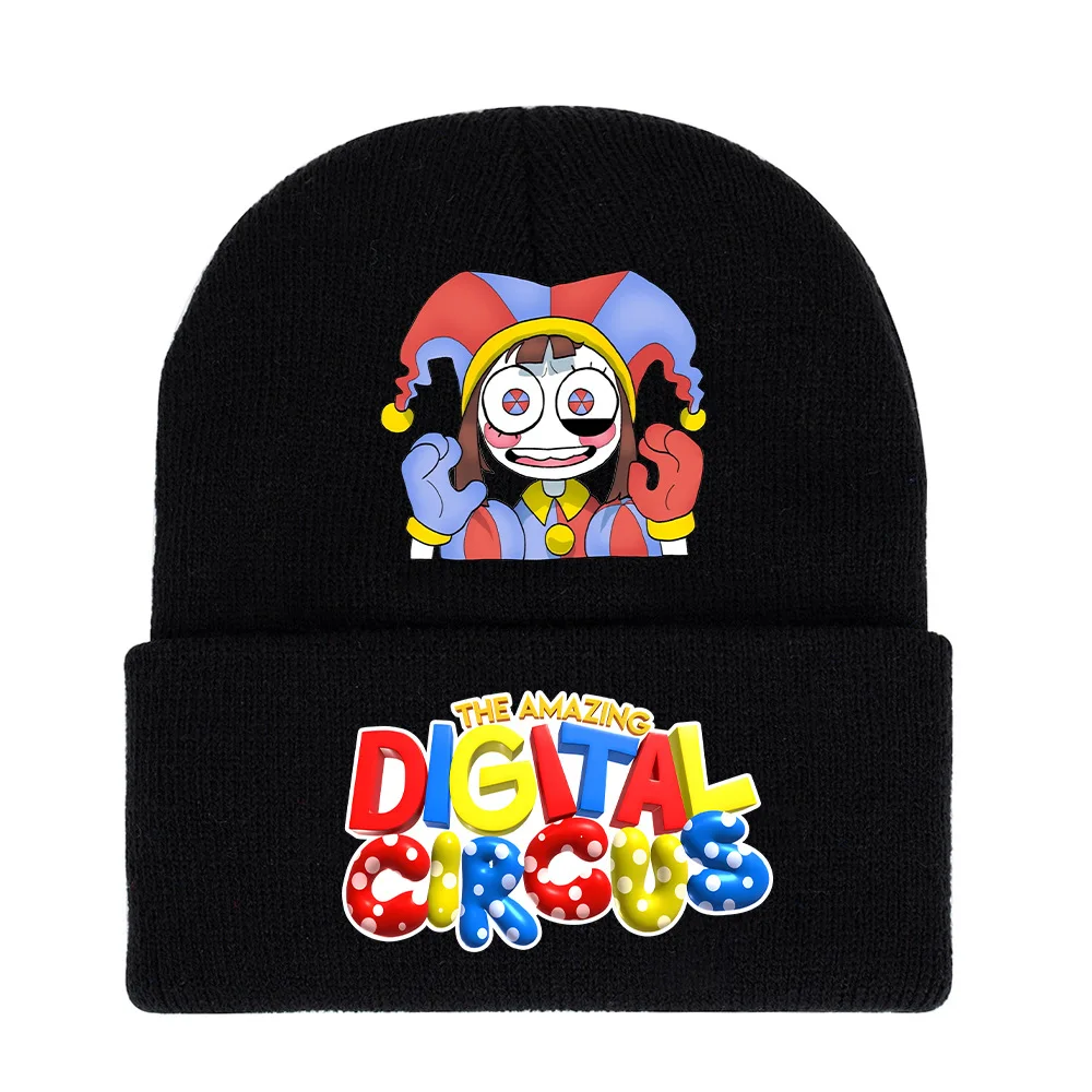 The Amazing Digital Circus Child Knitted Hats Anime Print Boy Girl Men Adult Winter Beanie Outdoor Casual Warm Beanies Caps