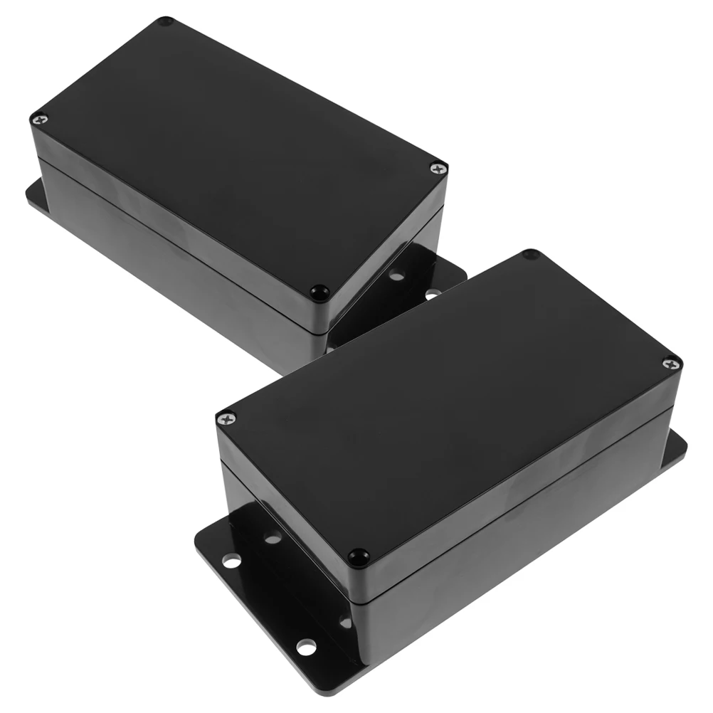 

2Pcs Waterproof Junction Box Small Plastic Case Outdoor Electrical Boxes Line Protection WeatherProof Enclosure
