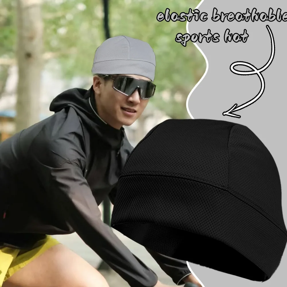 Cooling หมวกกันน็อคฤดูร้อนหมวกขี่จักรยาน Breathable Quick แห้งน้ําหนักเบาหมวกยืดหยุ่นรถจักรยานยนต์หมวกกะโหลกศีรษะสําหรับชายหญิง