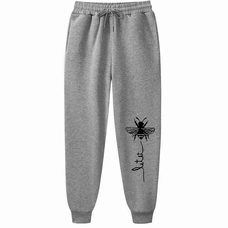 Womens Pants Loose Long Pants Outwear Fashion Letter Printed Trousers Spring Autumn Winter Sweatpants S-4XL