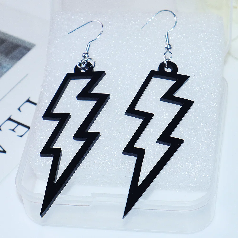 Halloween Horror Elements Hollow Out Spider Acrylic Hook Earrings Black White Acrylic Resin Earrings Laser Cut Earrings