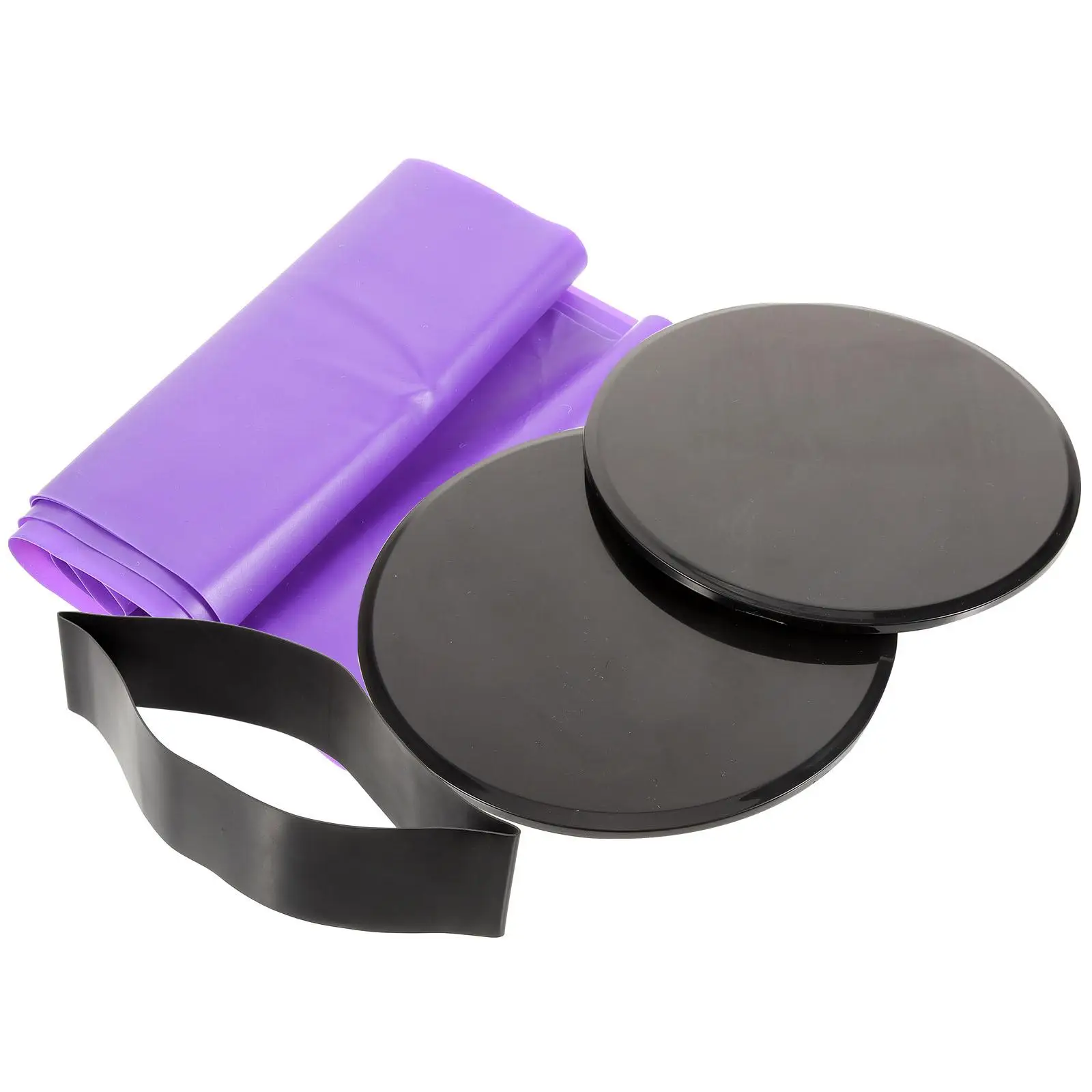 

4pcs Yoga Fitness Equipment Black Home Abdominal Set Elastic Bands for Pilates Stretch Resistance Exercise Multi Muscle Group