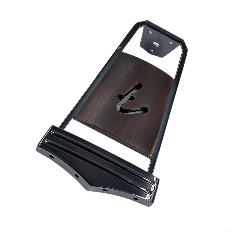 4 Saiten E-Gitarre Bass Trapez Saitenhalter Brücke Palisander Inlay Archtop Gitarre Saitenhalter Einfach zu installieren – Detail 7