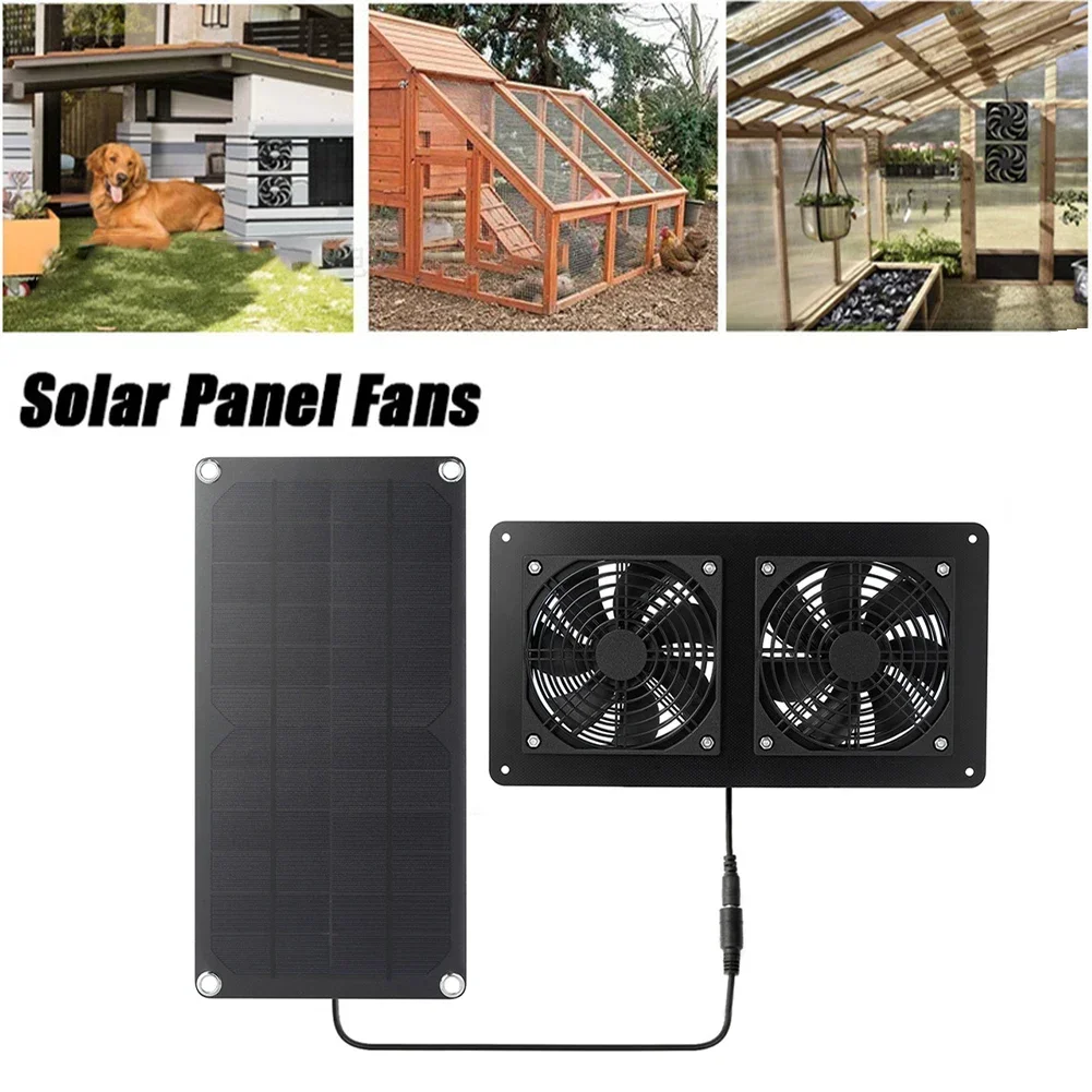 

30W 12V Solar Panel Exhaust Fan Air Extractor For Office Outdoor Dog Chicken House Greenhouse Waterproof Solar Panel