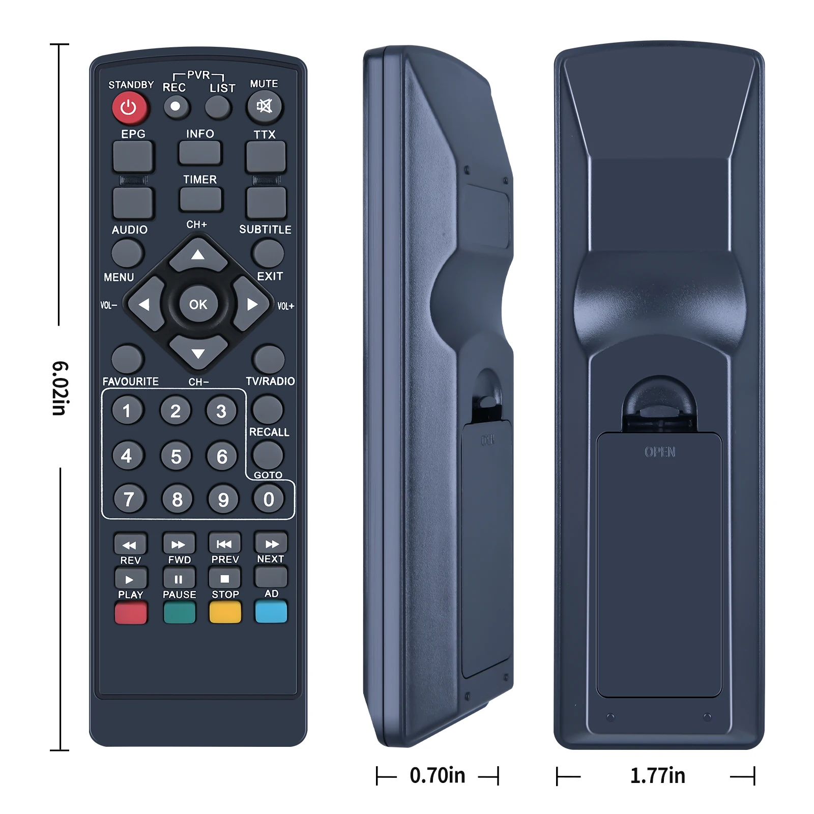 New Remote Control For PremiumX HD 531 and 531C FTA for 531 Cable Receiver