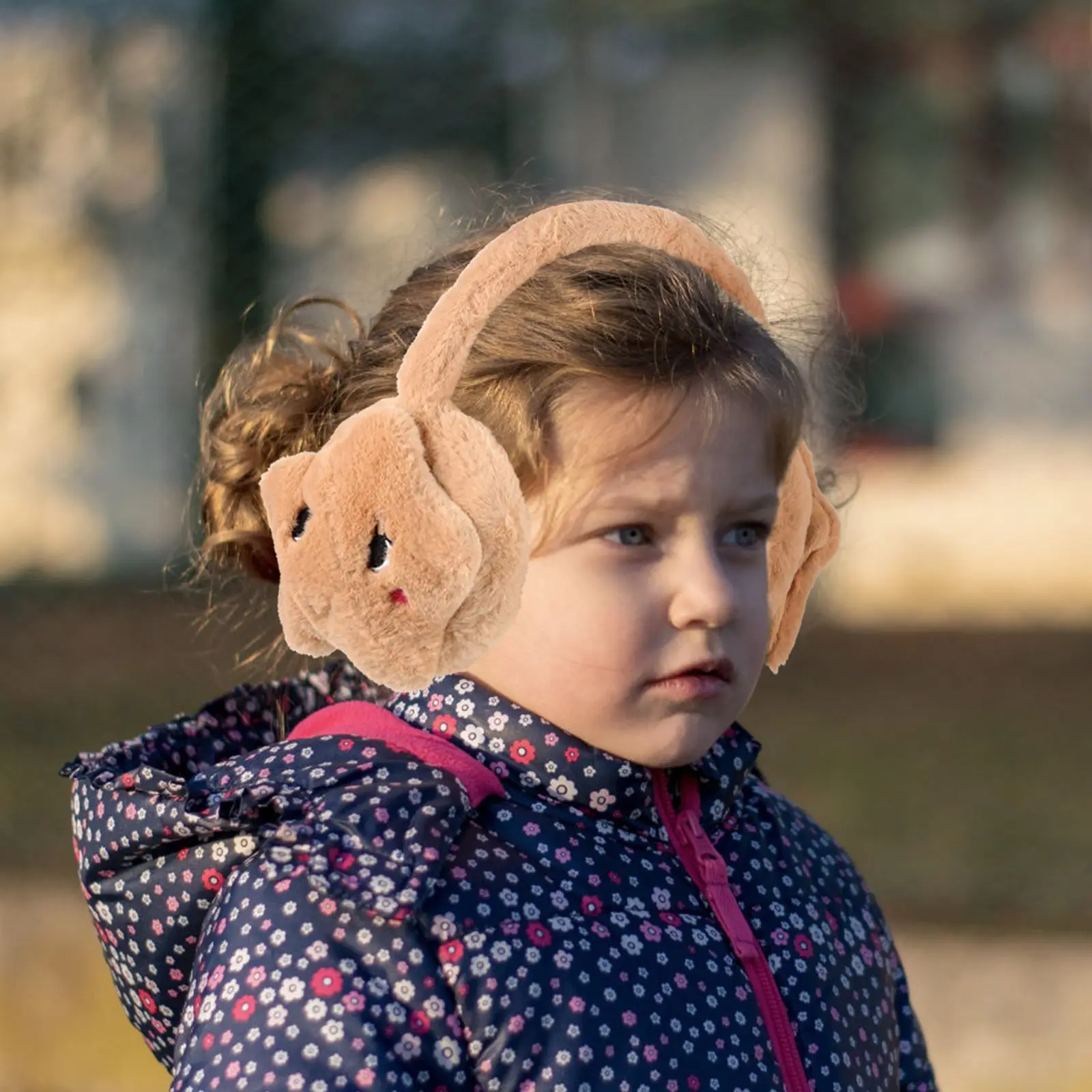 Protège-oreilles en peluche coupe-vent chaud, protège-oreilles, drôle, épais, extérieur, automne, hiver, nouveau