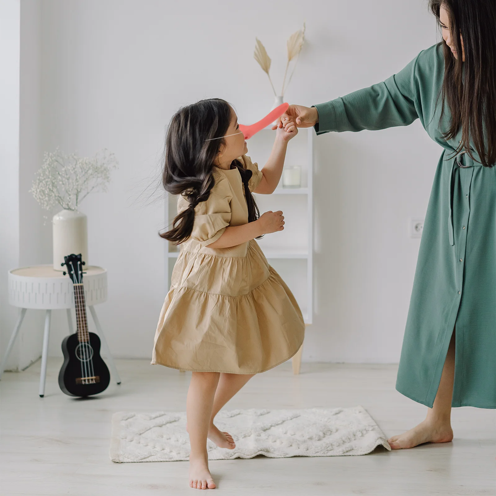 3 قطع من إكسسوارات الأنف التنكرية، دعائم أنف وهمية طويلة، شريط مرن مريح لأداء حفلات الهالوين، فستان قابل لإعادة الاستخدام