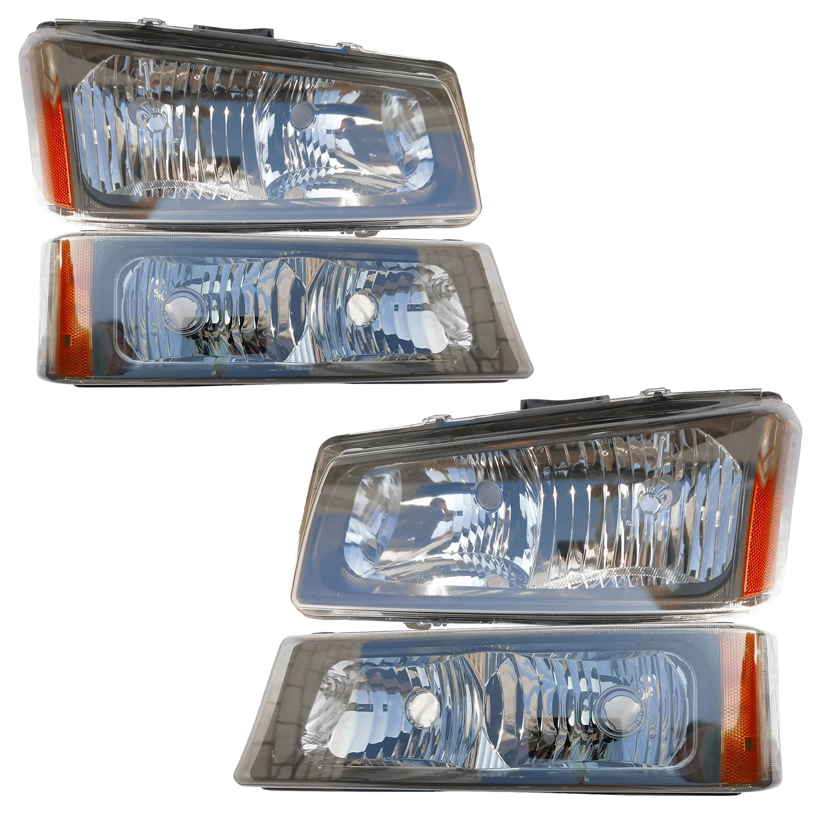 

Headlight for 03-06 Avalanche 1500 2500, 03-07 Chevrolet Silverado,Smoke, 1Pair