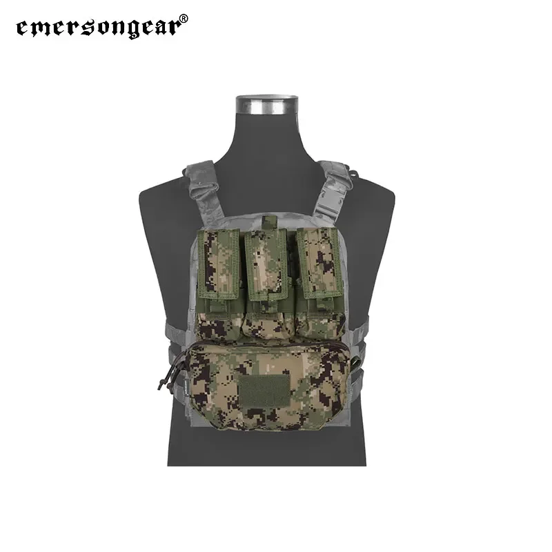 Emersongear MOLLE Assault Back Panel Vest Ammo Carrier Pouch Set Panel For Plate Carrier Hunting Vests EM9300