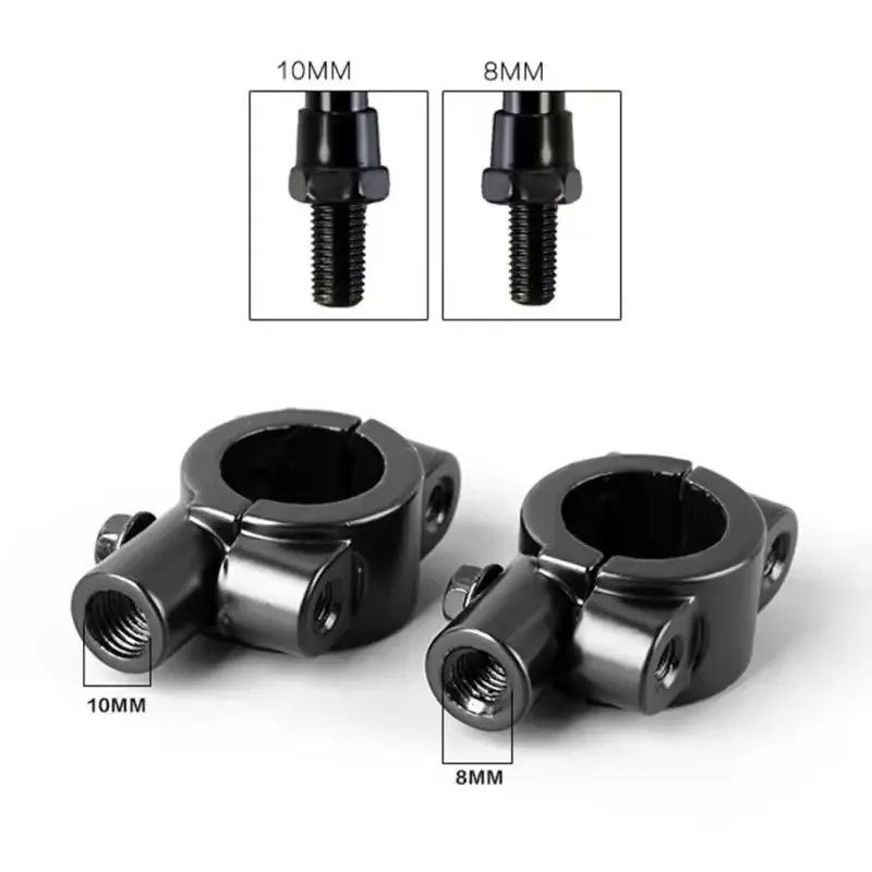 1PC Motorrad Spiegel Halterung 8MM/10MM Motorrad Geändert Rückspiegel Sitz Moto Spiegel Halterung Adapter Lenker halterung – Detail 5