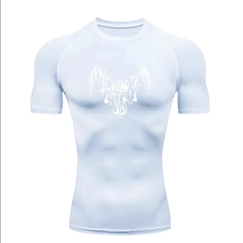 Fallen Angel 2026 Men's Sports T-shirt Training Fitness Compression Short Sleeve Running Sport Shirt Gym Trainning Outdoor Tops