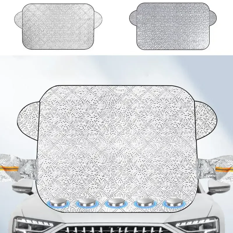 Windshield Cover For Ice And Snow Thicken Ice Snow Sun Cover Windshield Cover Sun Shade Frost Guard Snow Ice Removal Protector