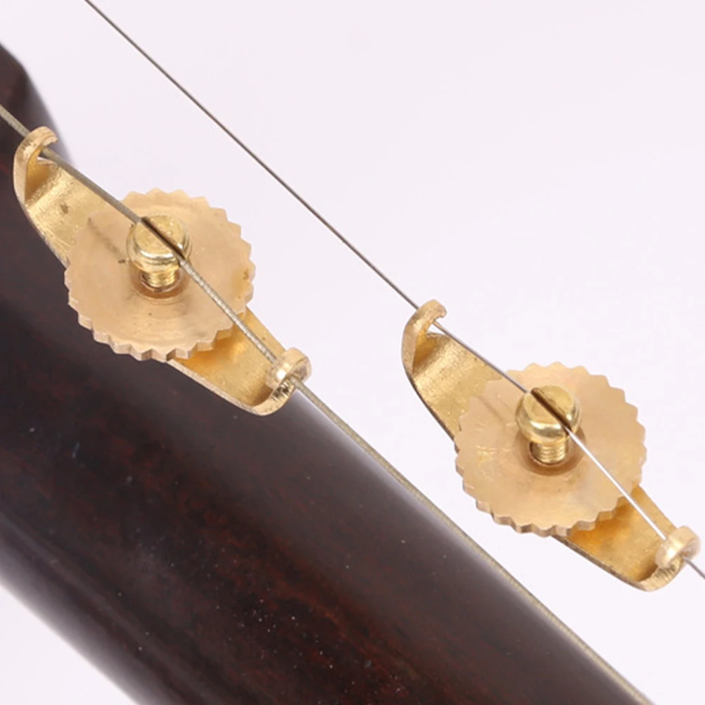 

5 Pairs Erhu Tuner Tuning Tool Fine Tuners for Violin Accessories Practical Useful Copper Musical