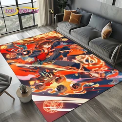 2025 New Cartoon Genshin Impact Character Solo Game Carpet Rug for Living Room Bedroom Home Sofa Decoration,Non-slip Floor Mat