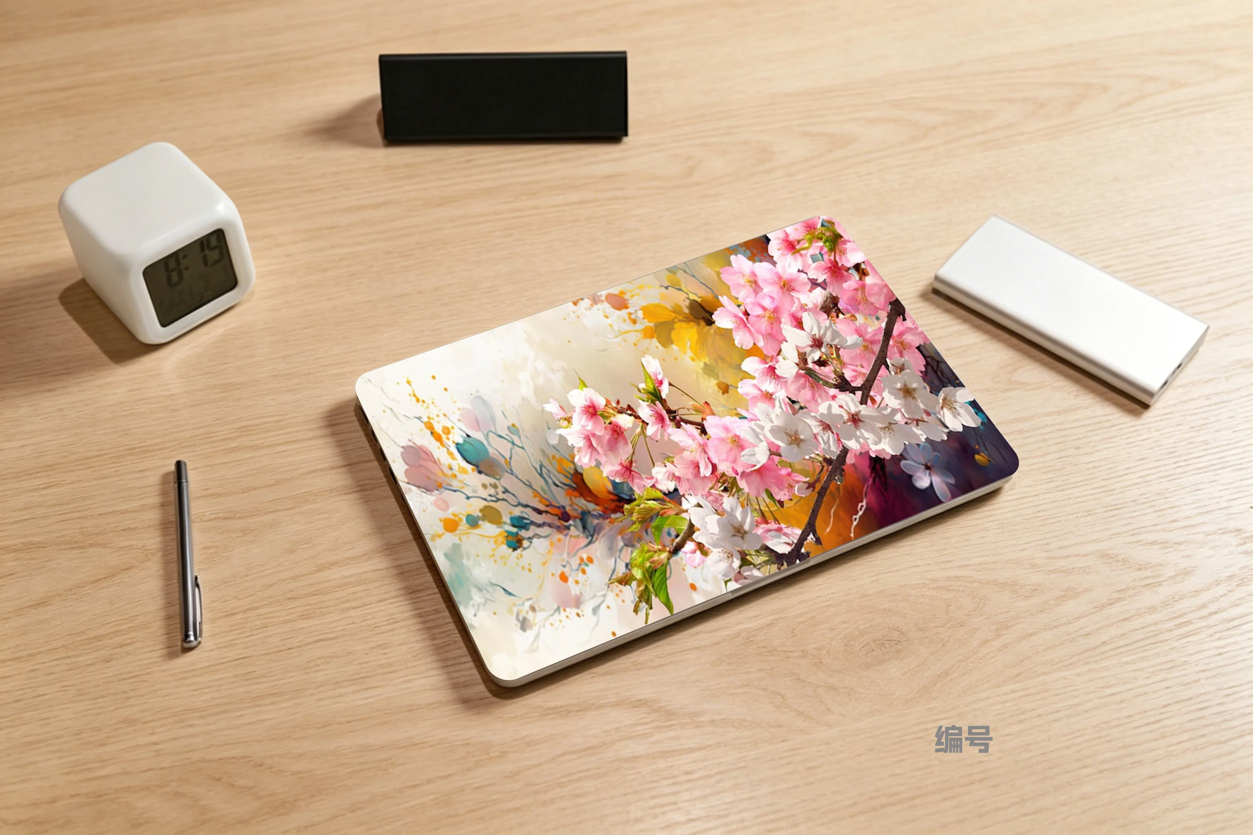 Vivid Wildflower Laptop Skin Sticker Bright Mixed‑Bloom Floral Vinyl Notebook Cover Decal for Personalized Laptops Decoration