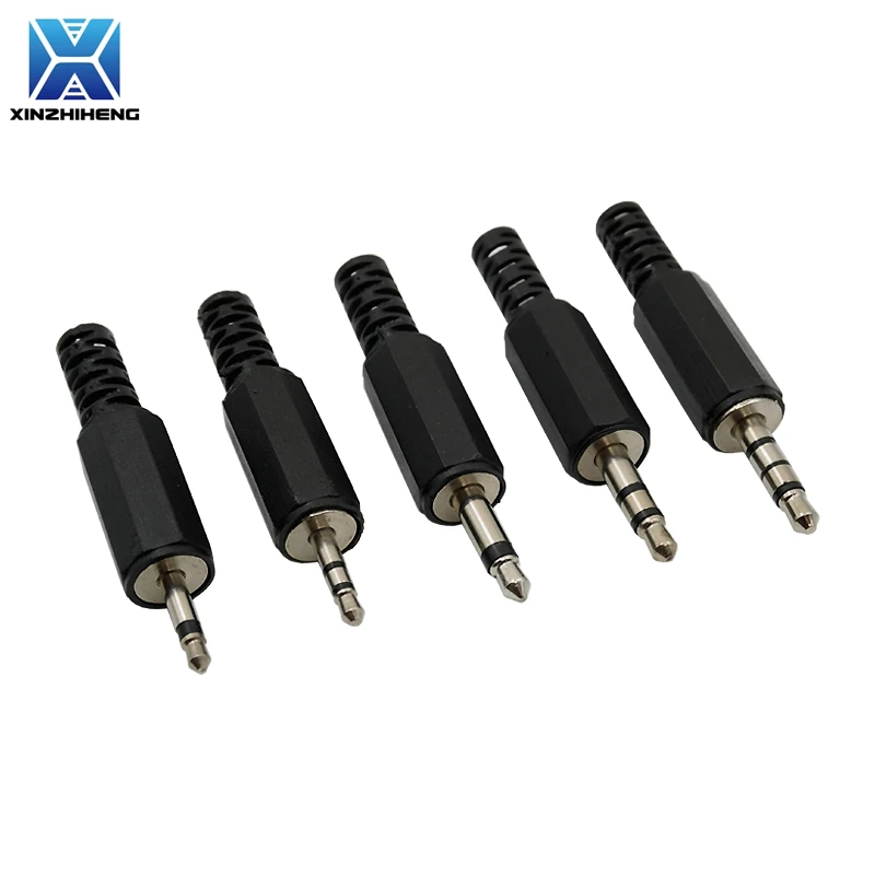 2-20pcs Fiche Audio Mâle 2.5mm / 3.5mm 2,3,4 Pôle Mono/Stéréo Connecteur pour Réparation DIY Casque/Enceinte