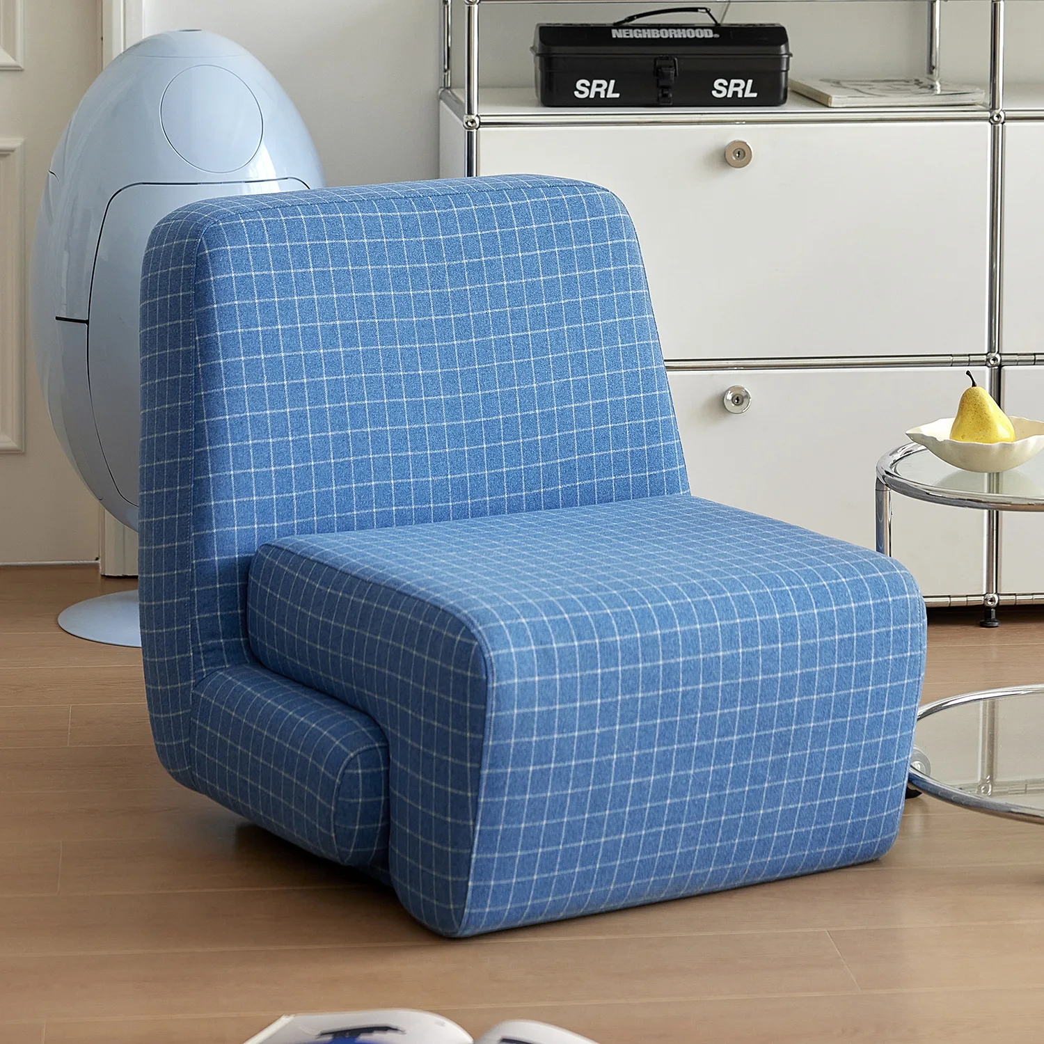 Medieval single sofa chair small apartment living room bedroom designer lazy small sofa