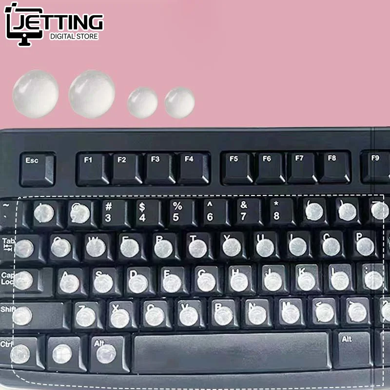 Nail Typing Artifact Protects Nail Anti-wear Diy Convenient and Easy To Work Typing Keyboard Keys Anti-dirty Silicone Stickers