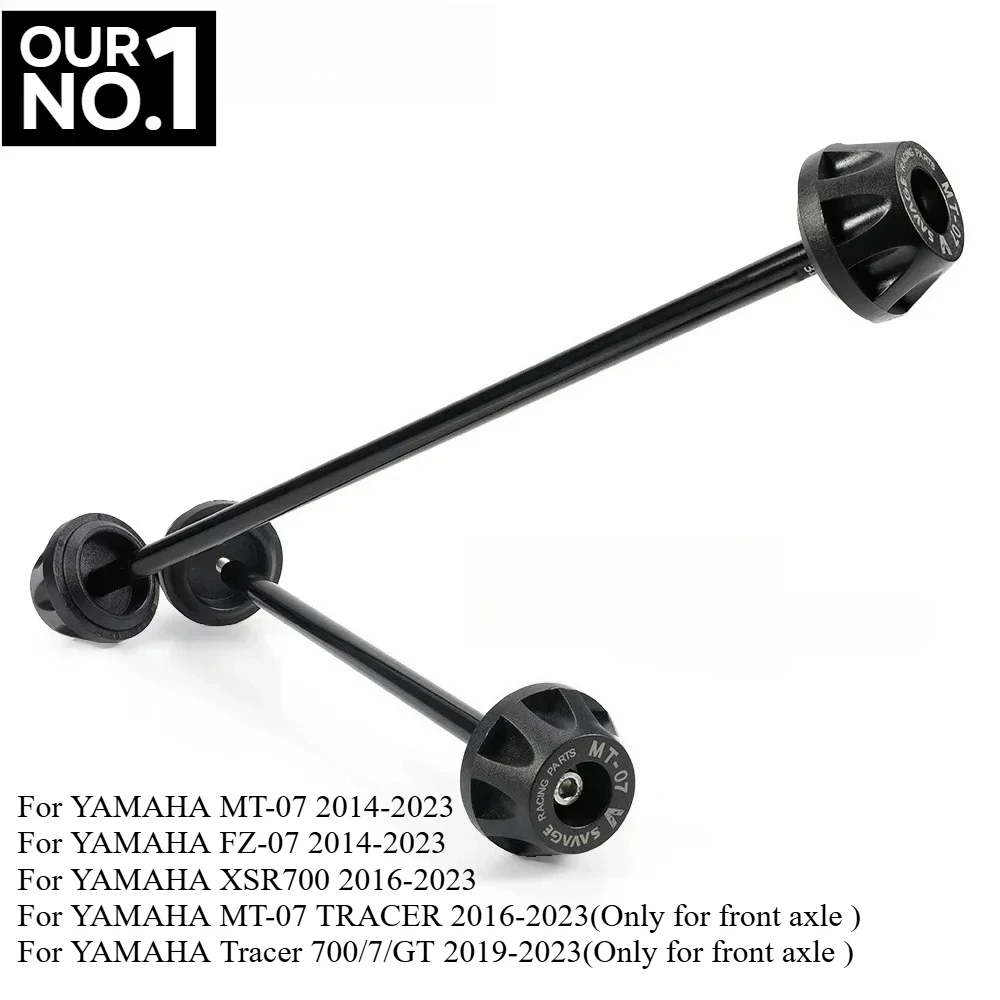 

Front Rear Axle Fork Slider Protector For YAMAHA MT-07 FZ07 TRACER 700 7GT XSR700 2014-2023 Motorcycle Wheel Protection