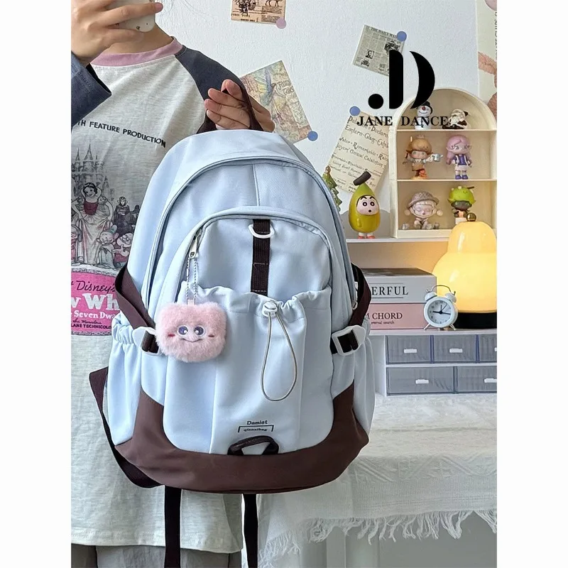 

Korean Fashion Retro Harajuku Style Women Backpacks Large Capacity Students Teenagers Schoolbag Boy Girls Travel Laptop Book Bag