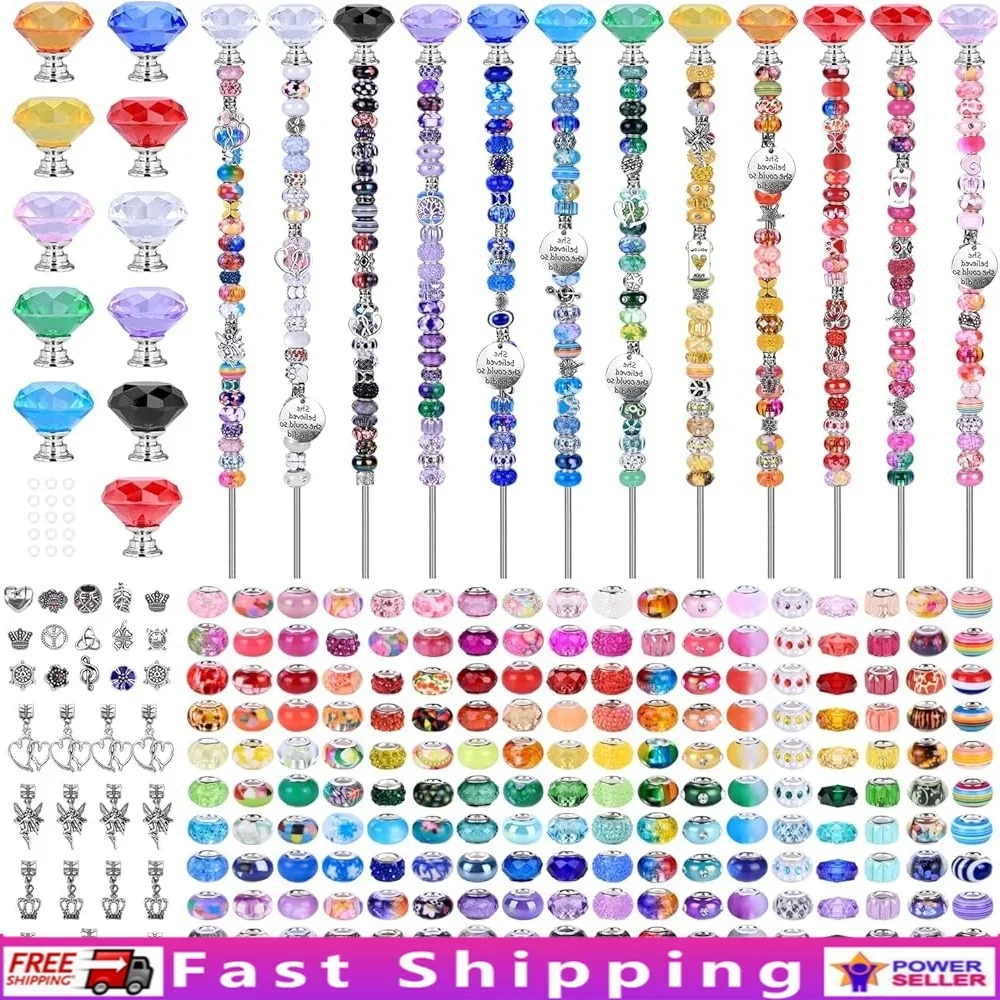 

275 шт. сказочная палочка, садовые колья, набор «сделай сам», красочные бусины, хрустальные топы, креативное ремесло, забавные взрослые