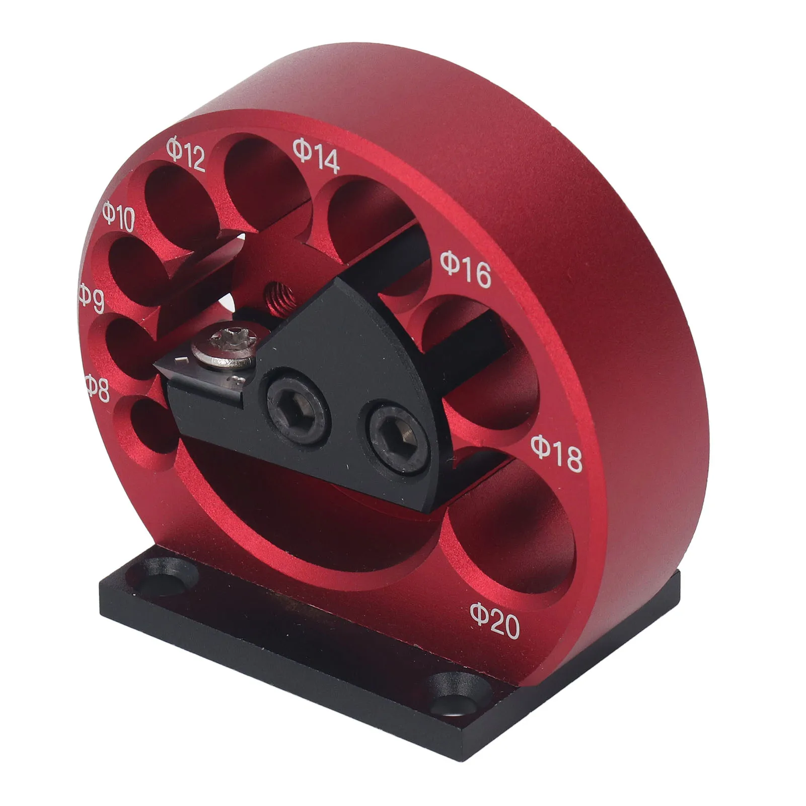 

8 to 20mm Dowel Maker Aluminum Alloy Body Cemented Carbide Blade Dowel Cutter Plate with 8 Holes Woodworking Supplies