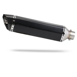 Slip On 470MM Universal Motorcycle Exhaust Pipe Escape Moto Muffler Removable DB Killer 51MM For R3 Z900 AK550 CBR500 Nmax