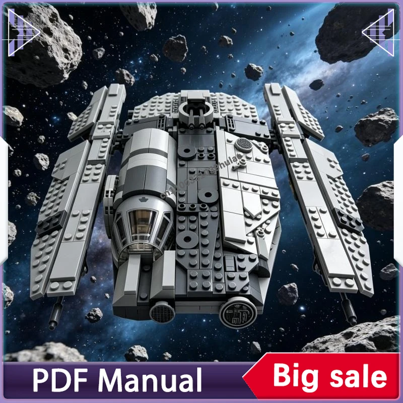 712pcs MOC Smart Fondor Haulcraft Building Blocks Futuristic Space Vessel Display Model Bricks Collection Set