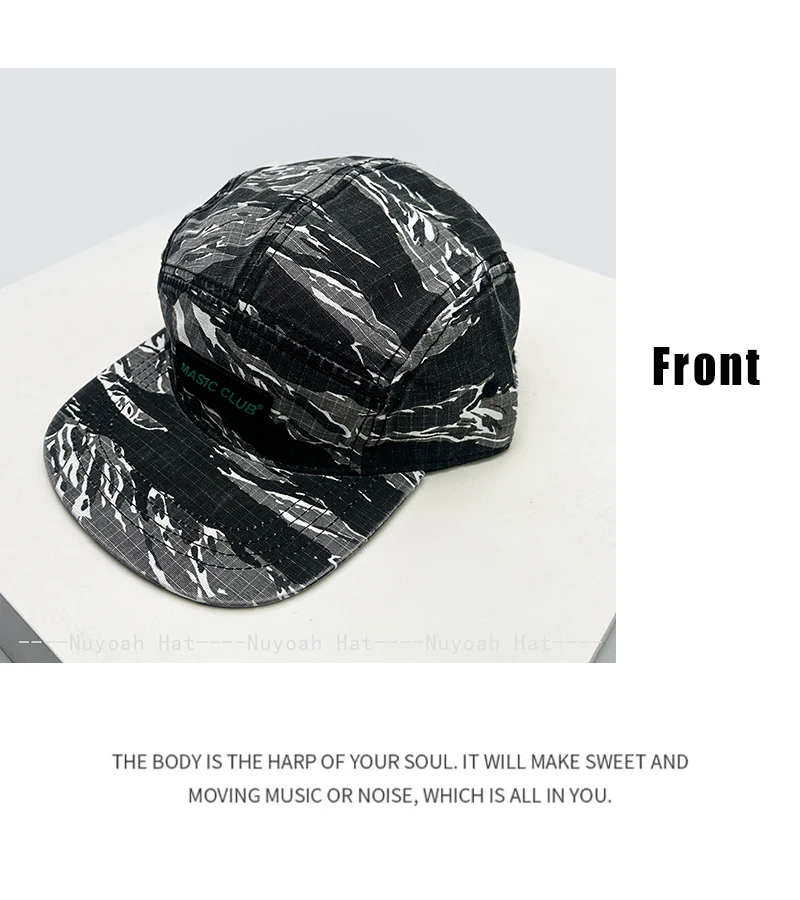 New Men Women Camouflage Retro Letters Solid Baseball Hats Sunshade Short Flat Eaves Versatile Personal Peaked Cap Fashion Ins
