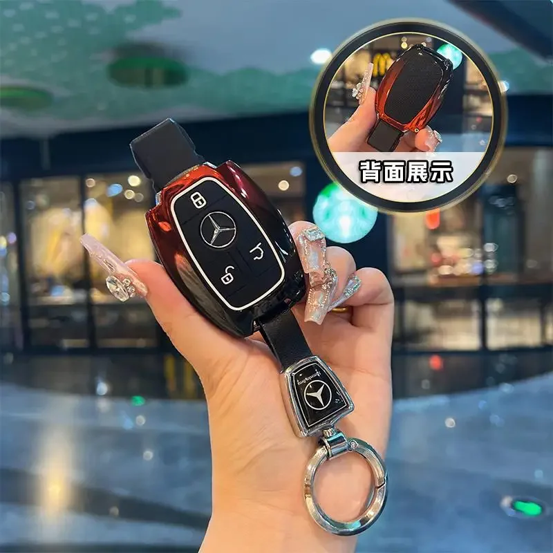 Car Remote Key Case Cover Shell Fob For Mercedes Benz A B C E R Class GLS GLA GLK GLC CLS CLA AMG W204 W205 W212 W463 W176