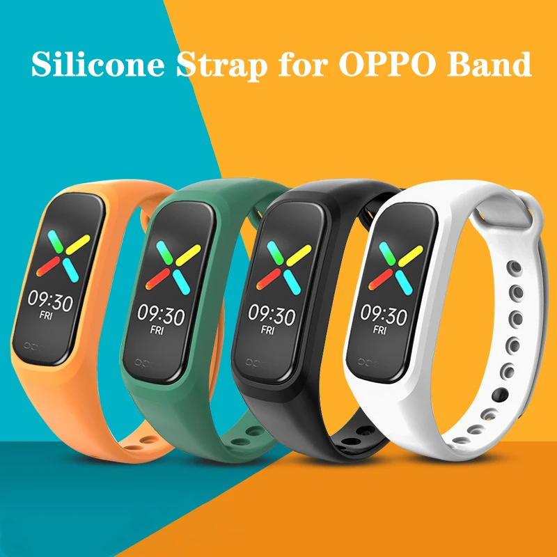 Silicone Strap para OPPO Band, impermeável Sport Smart Watch Band, Moda Pulseira, eva 1