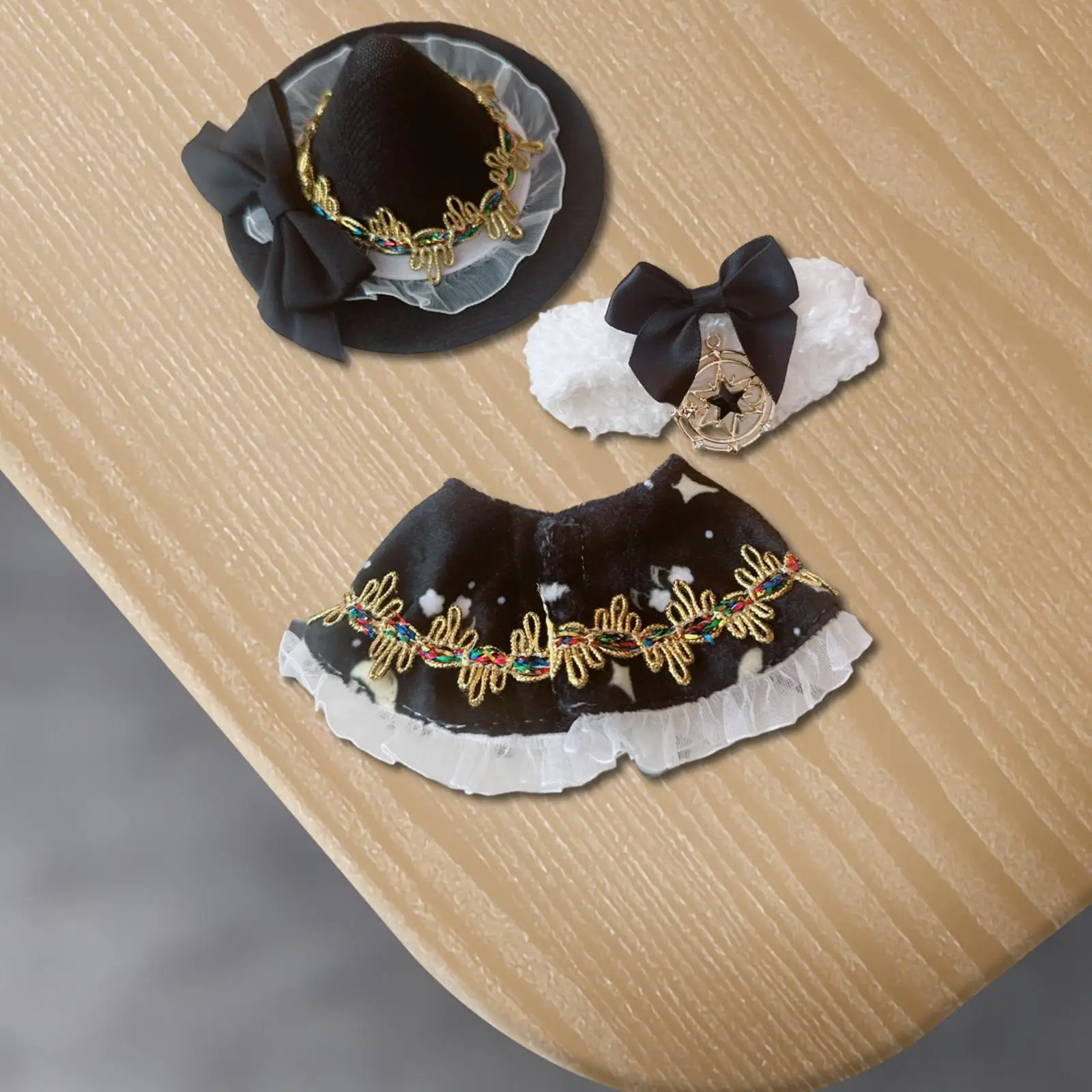 

Halloween Plush Doll Clothes Dress up Costumes Educational Stuffed Doll Clothes, Suit for 15cm 17cm Dolls Doll Lovers