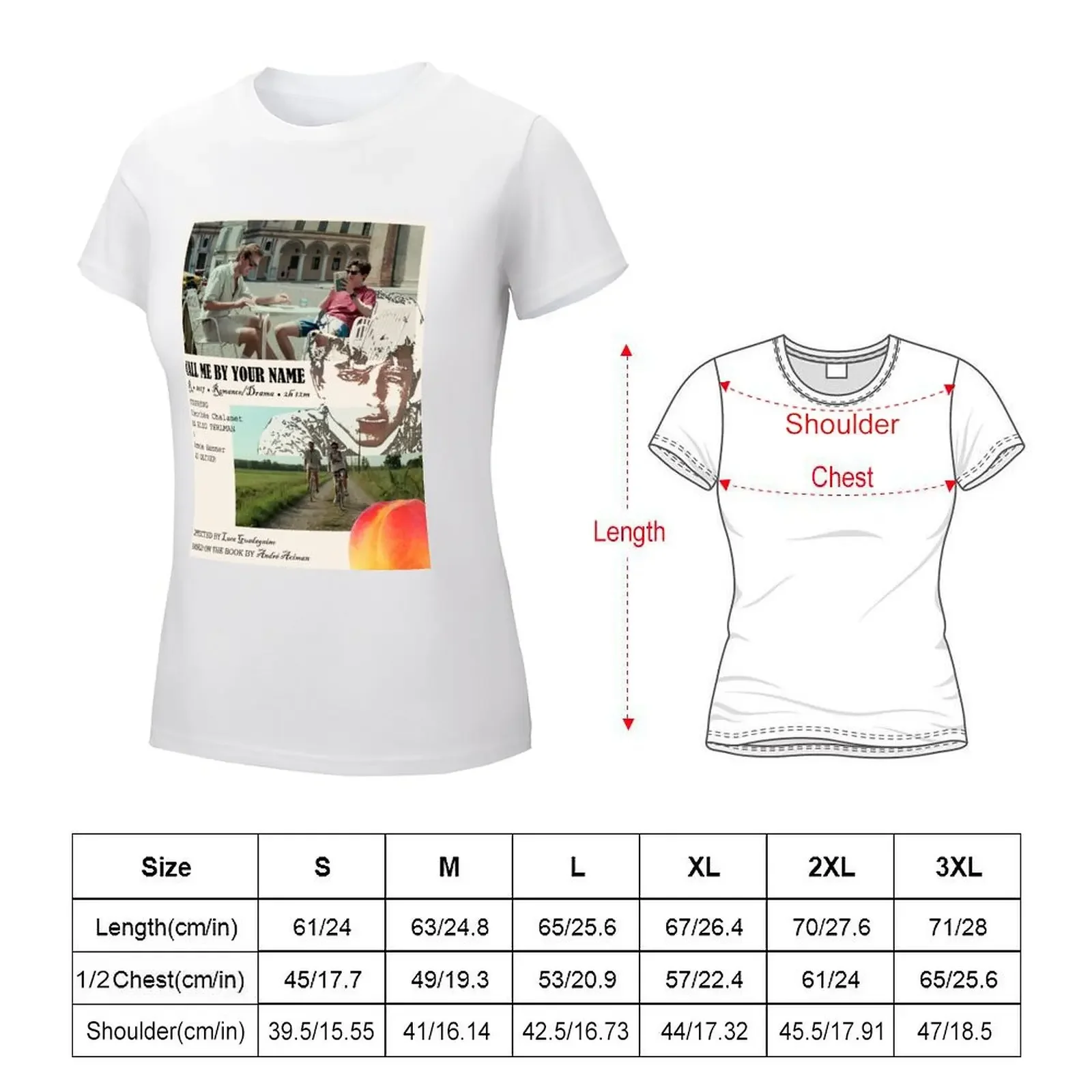 Call Me by Your Name Movie Poster T-shirt summer clothes tops cropped t shirts for Women