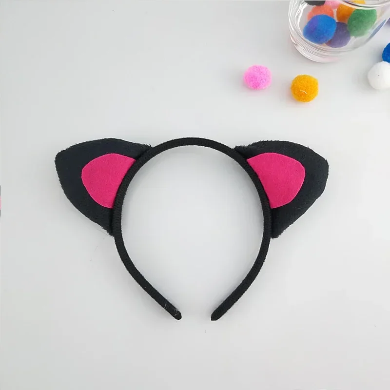 Volwassenen Kinderen Pluche Cartoon Dier Luipaard Hoofdband Jongen Haarband Verjaardagsfeestje Cosplay Kostuum Halloween Kerst